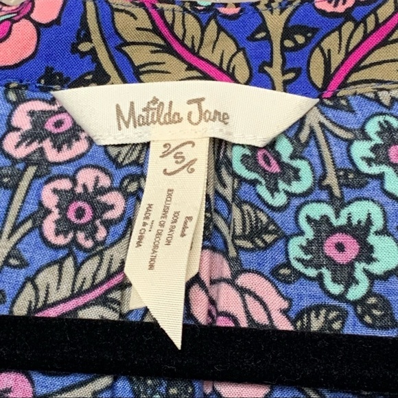 Matilda Jane Thoughts and Dreams Dress Floral Long Sleeve Women’s Size S - Picture 3 of 10